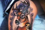 Tatuaggio di cervo.  Tatuaggio di cervo - significato.  Cosa significa tatuaggio di cervo?